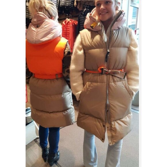 Jada Parajumpers Vest Womens Size Large L Puffer Down Colorblock Tribes